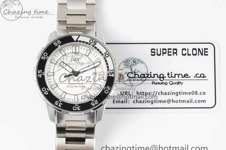 MIROTIME 0119 Youthful Aquatimer Automatic SS RSF 1:1 Best Edition White Black Dial on SS Bracelet A 7070